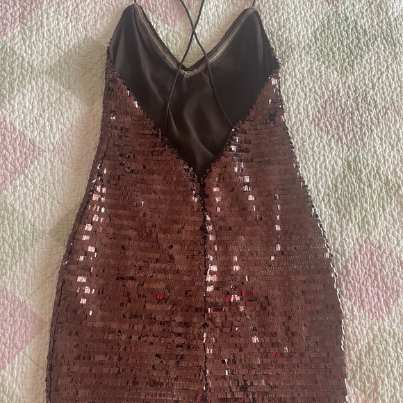 Brown sequin party dress - Picture 2 of 2